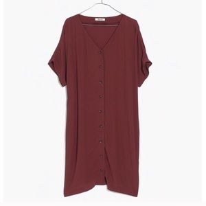 Madewell Button-Front East Dress- NWOT